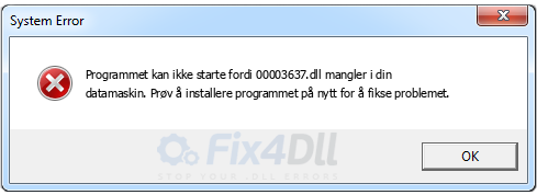 00003637.dll mangler