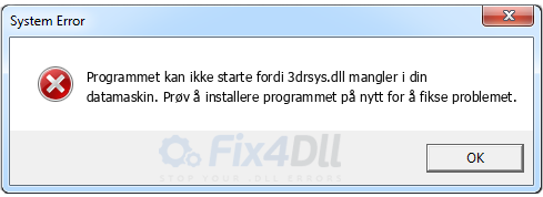 3drsys.dll mangler