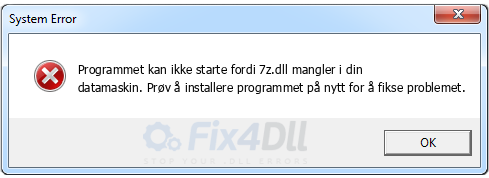 7z.dll mangler