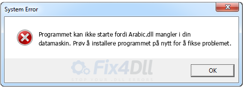 Arabic.dll mangler