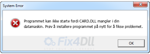 CARD.DLL mangler