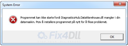 DiagnosticsHub.DataWarehouse.dll mangler