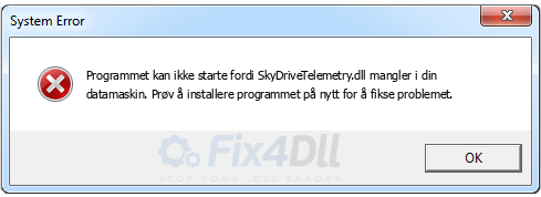 SkyDriveTelemetry.dll mangler