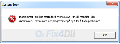 WeAreDevs_API.dll mangler