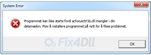 acfocusctrl16.dll mangler