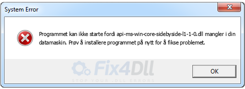 api-ms-win-core-sidebyside-l1-1-0.dll mangler