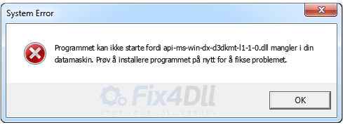 api-ms-win-dx-d3dkmt-l1-1-0.dll mangler