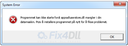 appxalluserstore.dll mangler