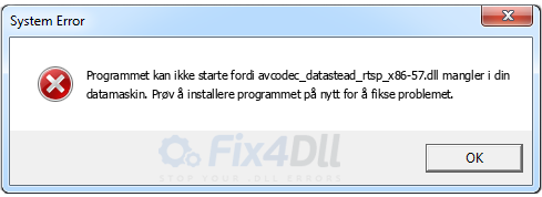 avcodec_datastead_rtsp_x86-57.dll mangler