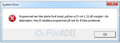 boost_python-vc71-mt-1_32.dll mangler