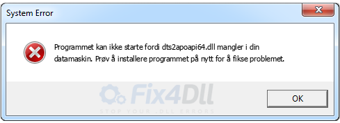 dts2apoapi64.dll mangler