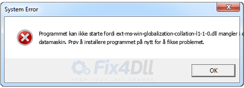 ext-ms-win-globalization-collation-l1-1-0.dll mangler