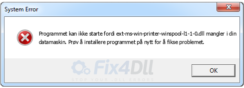 ext-ms-win-printer-winspool-l1-1-0.dll mangler