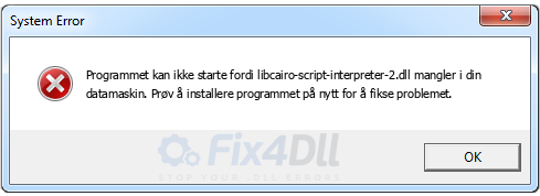 libcairo-script-interpreter-2.dll mangler