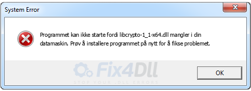 libcrypto-1_1-x64.dll mangler