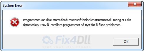 microsoft.bitlocker.structures.dll mangler